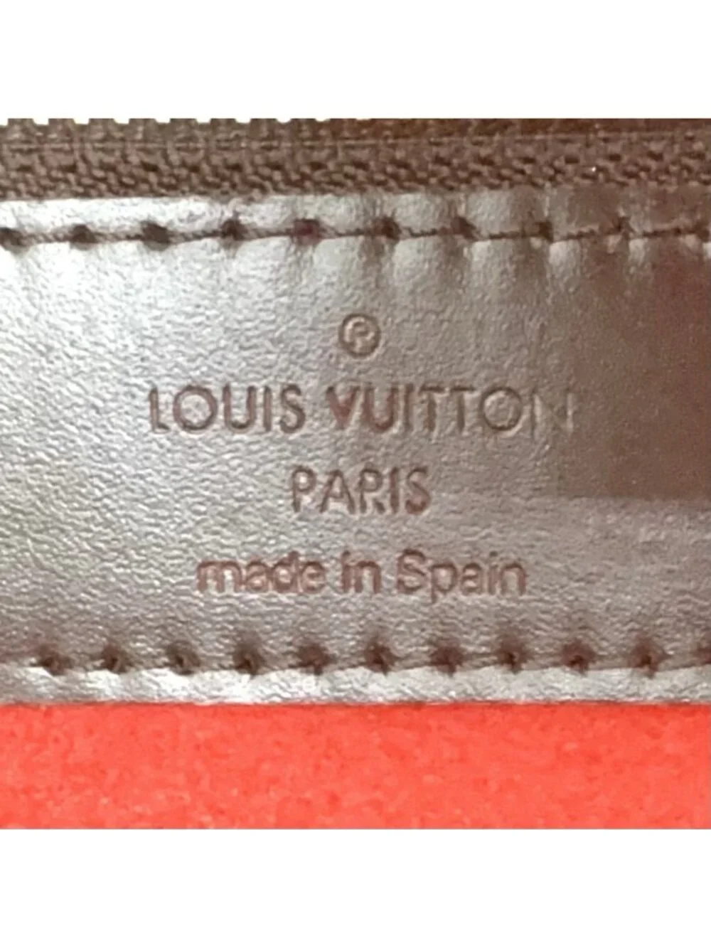 Louis Vuitton Hampstead MM Damier Ebene Leather Brown Tote Gold
